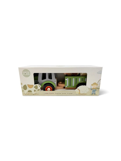 Toyslink - Onya Kids Green Tractor with Farm Animals