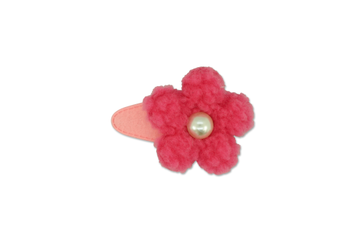 Milk & Soda - Fluffy Flower Hair Clip / Assorted
