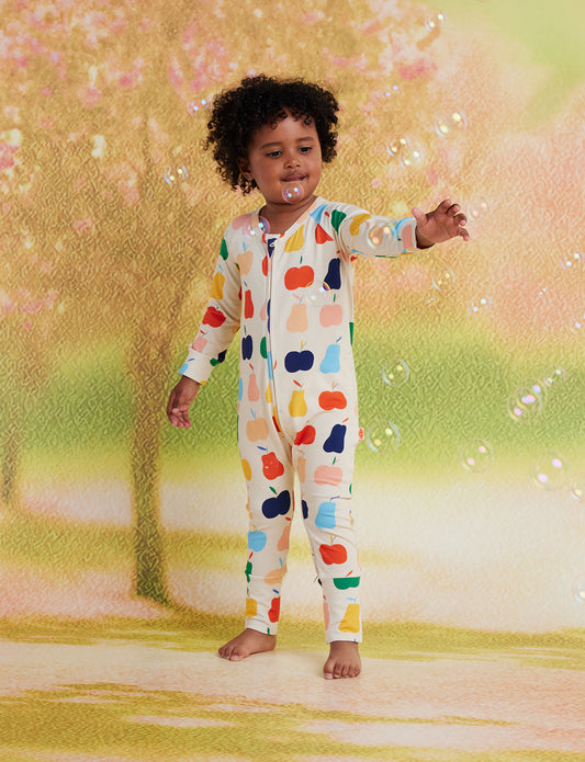 Halcyon Nights - Long Sleeve Romper / Tiny Orchard