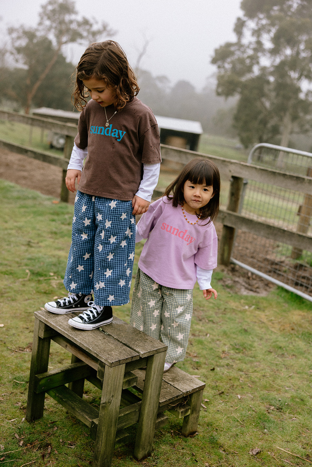 Sunday Siblings - Sunday Tee / Brown Blue