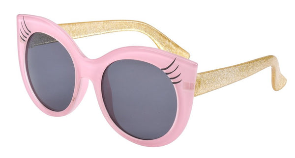 Frankie Ray Sunglasses - Floss Pink with Lashes (3-8Y)
