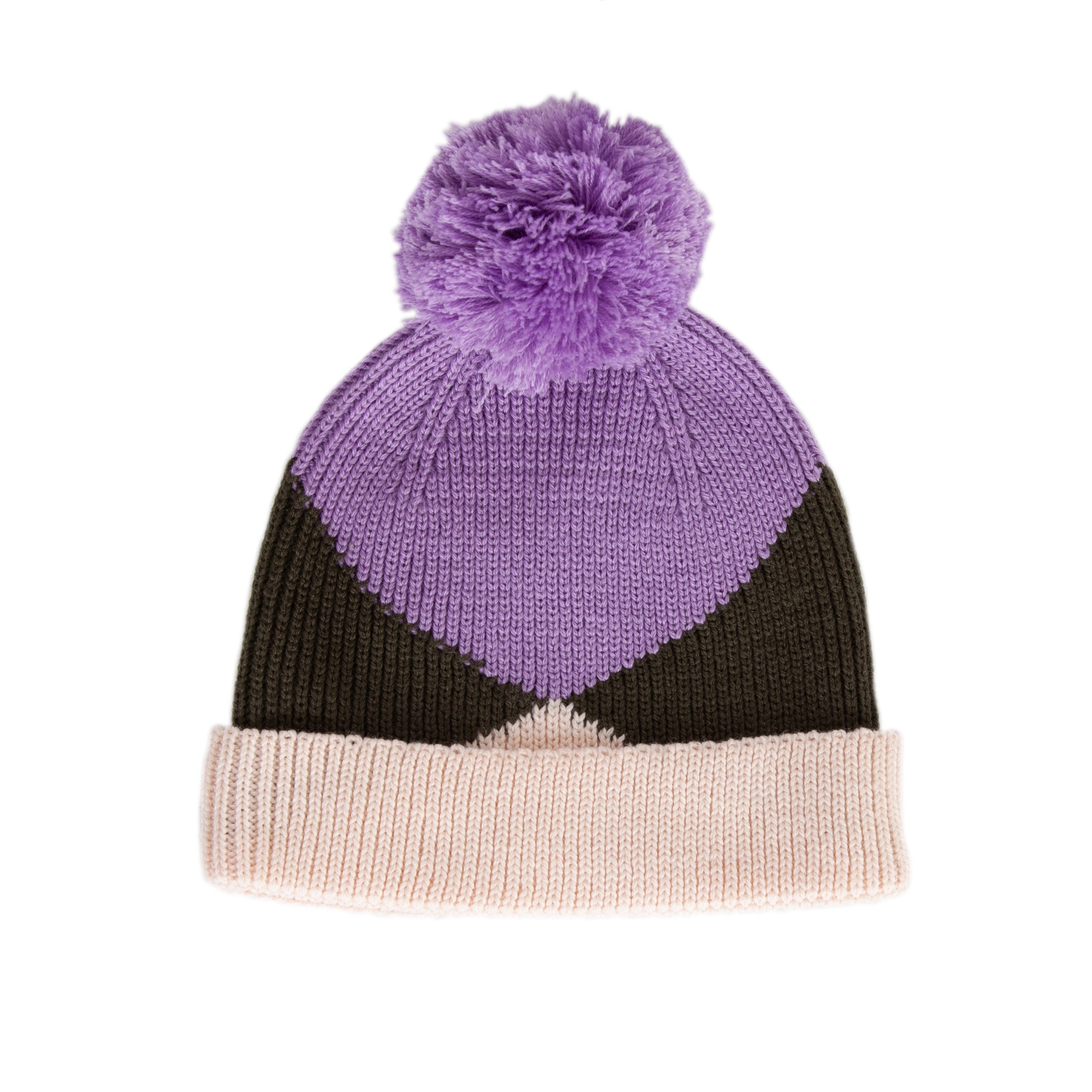 Acorn-Hidden Valley Merino Beanie/Lilac