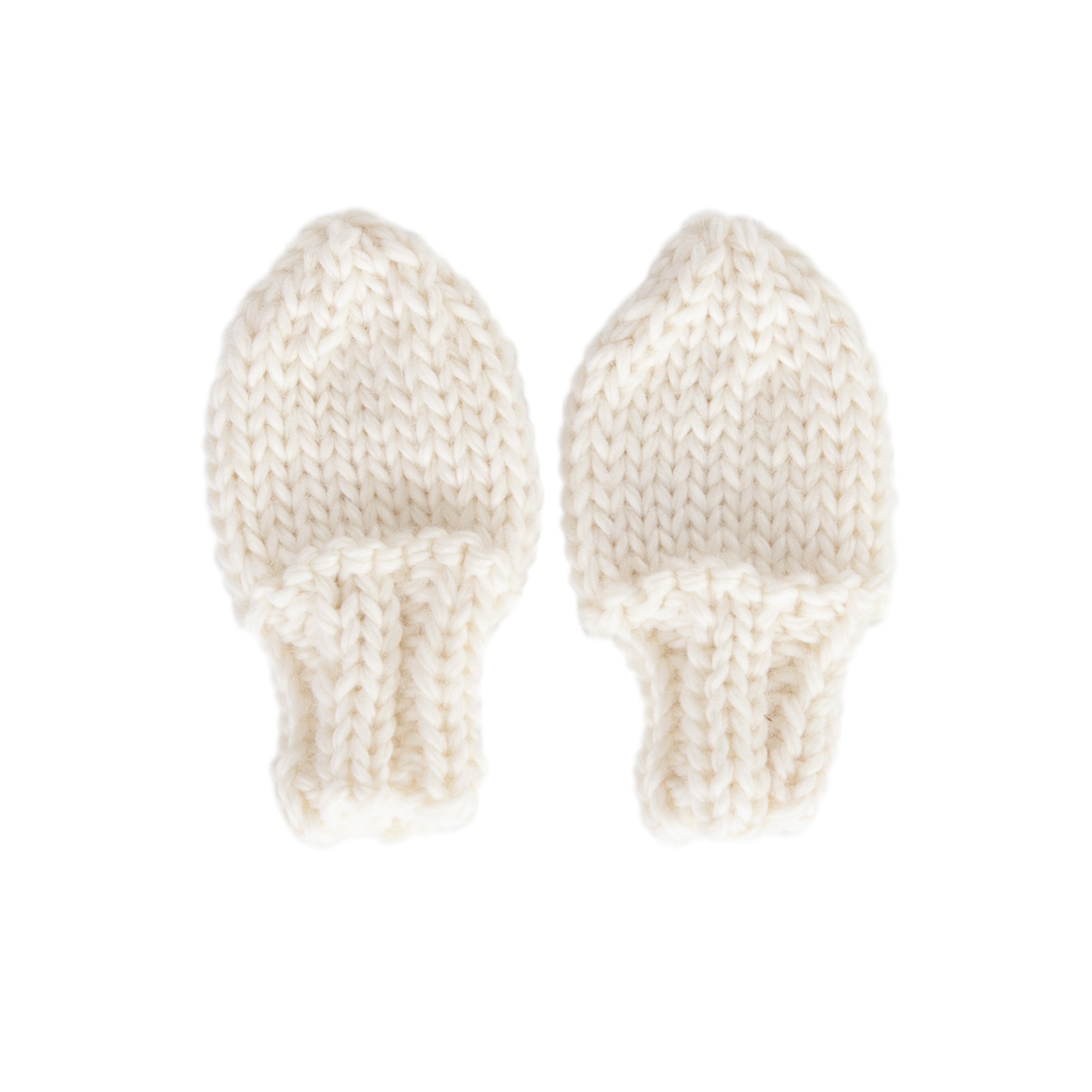 Acorn-Cottontail Baby Mittens/Cream