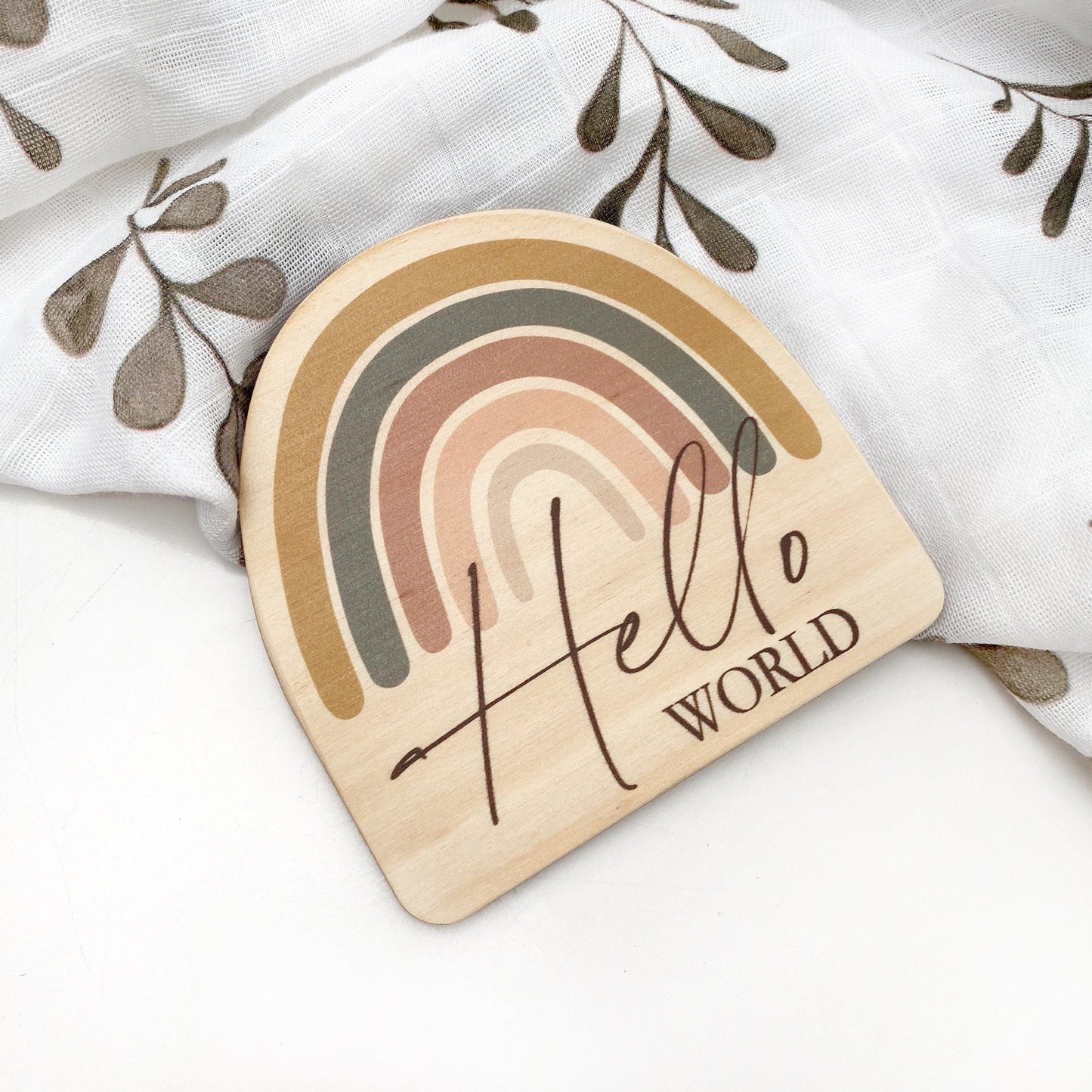 One Chew Three - Baby Milestone Plaques