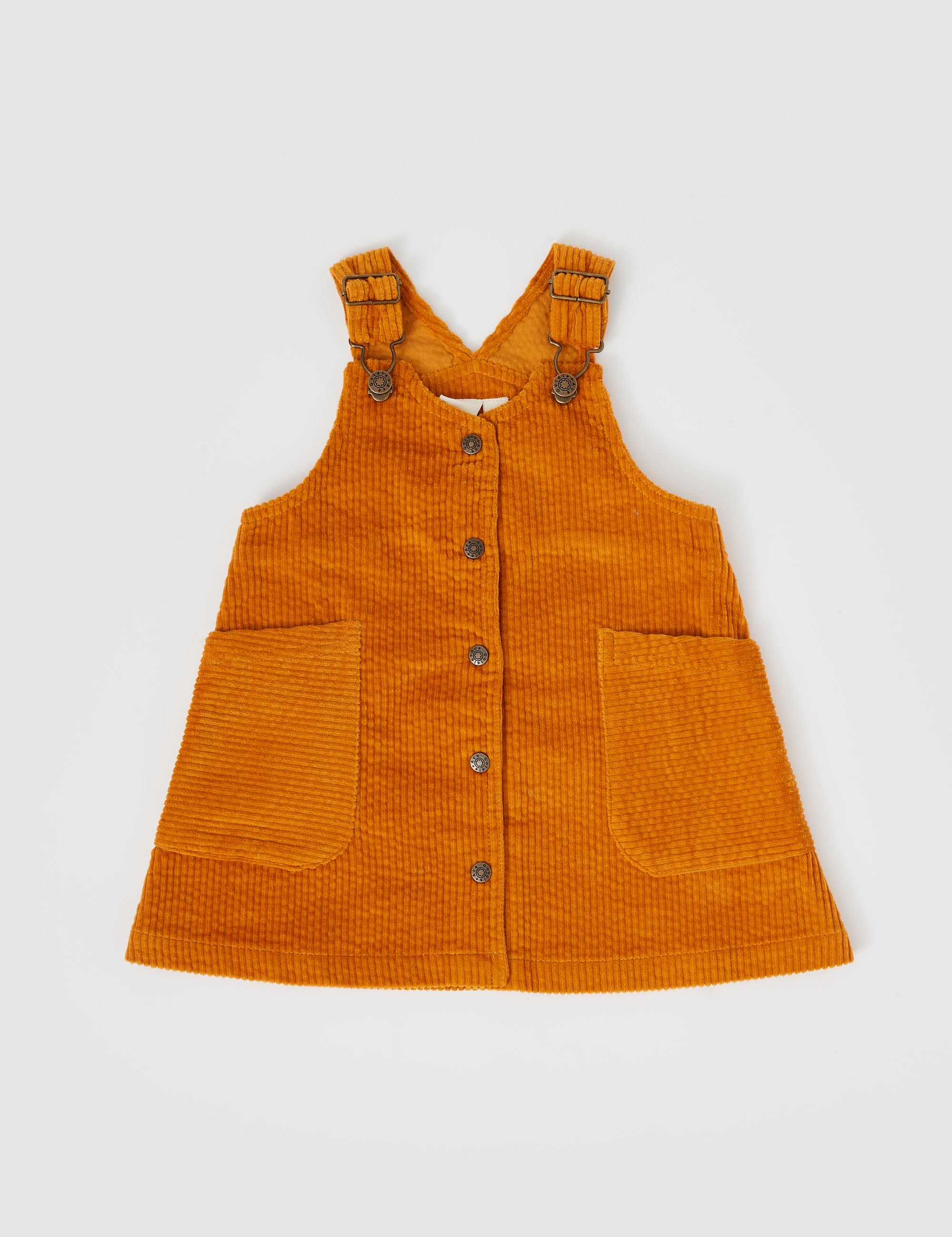 Goldie & Ace - Polly Corduroy Pinafore Dress / Golden