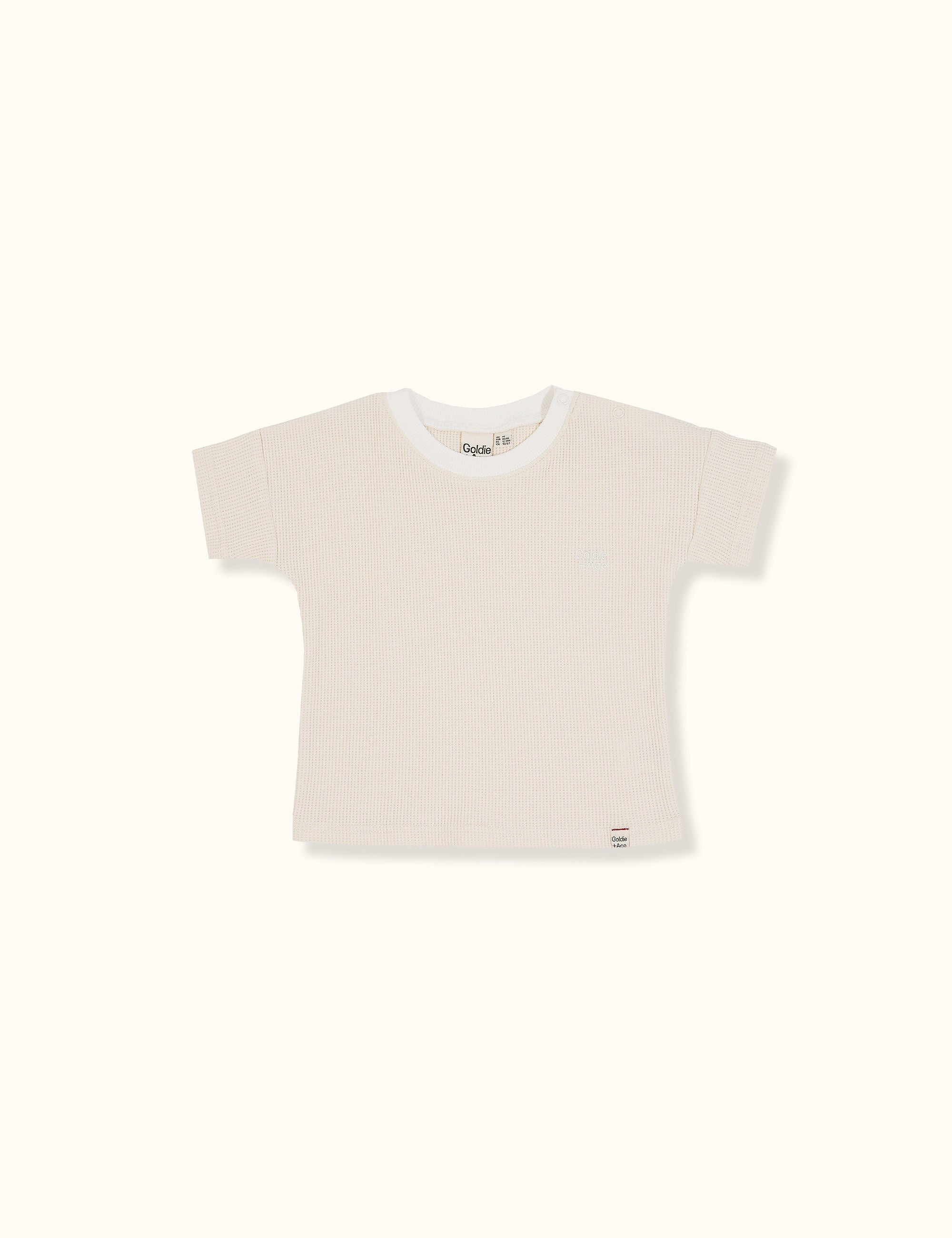 Goldie & Ace - Goldie Waffle Tee / Antique White
