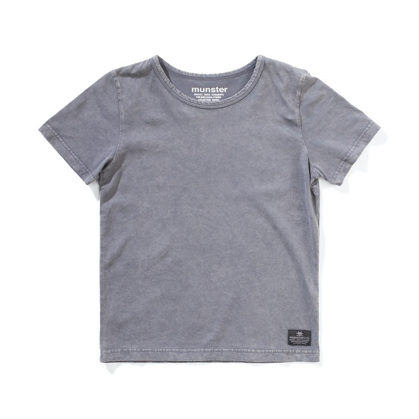 Munster Kids - Washme SS Tee / Washed Black