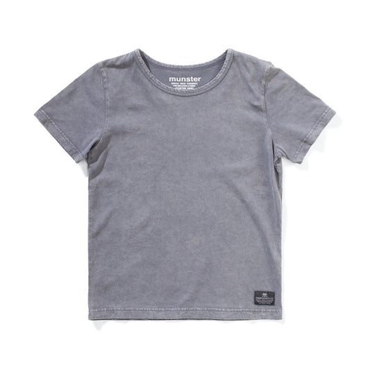 Munster Kids - Washme SS Tee / Washed Black