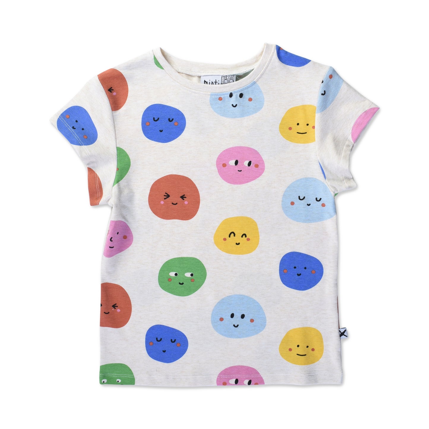Minti - Happy Dots Tee / Oatmeal Marle