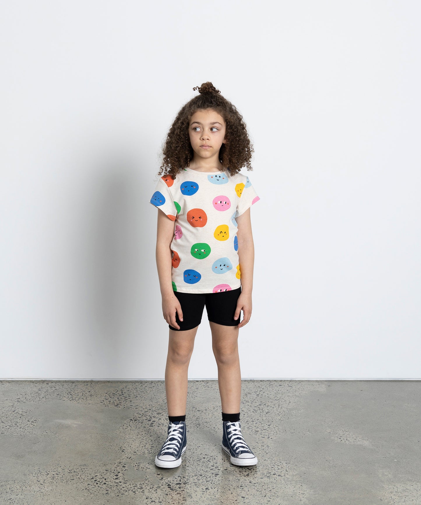Minti - Happy Dots Tee / Oatmeal Marle