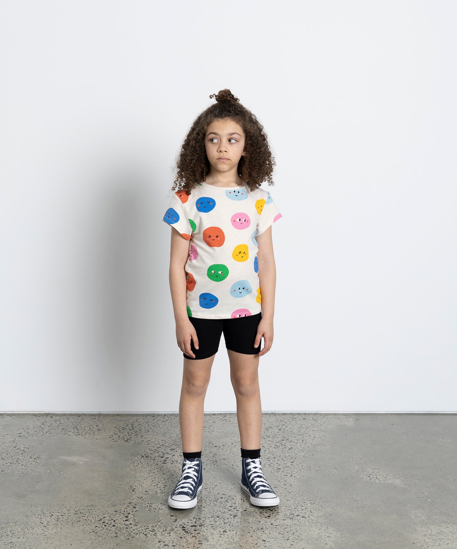 Minti - Happy Dots Tee / Oatmeal Marle