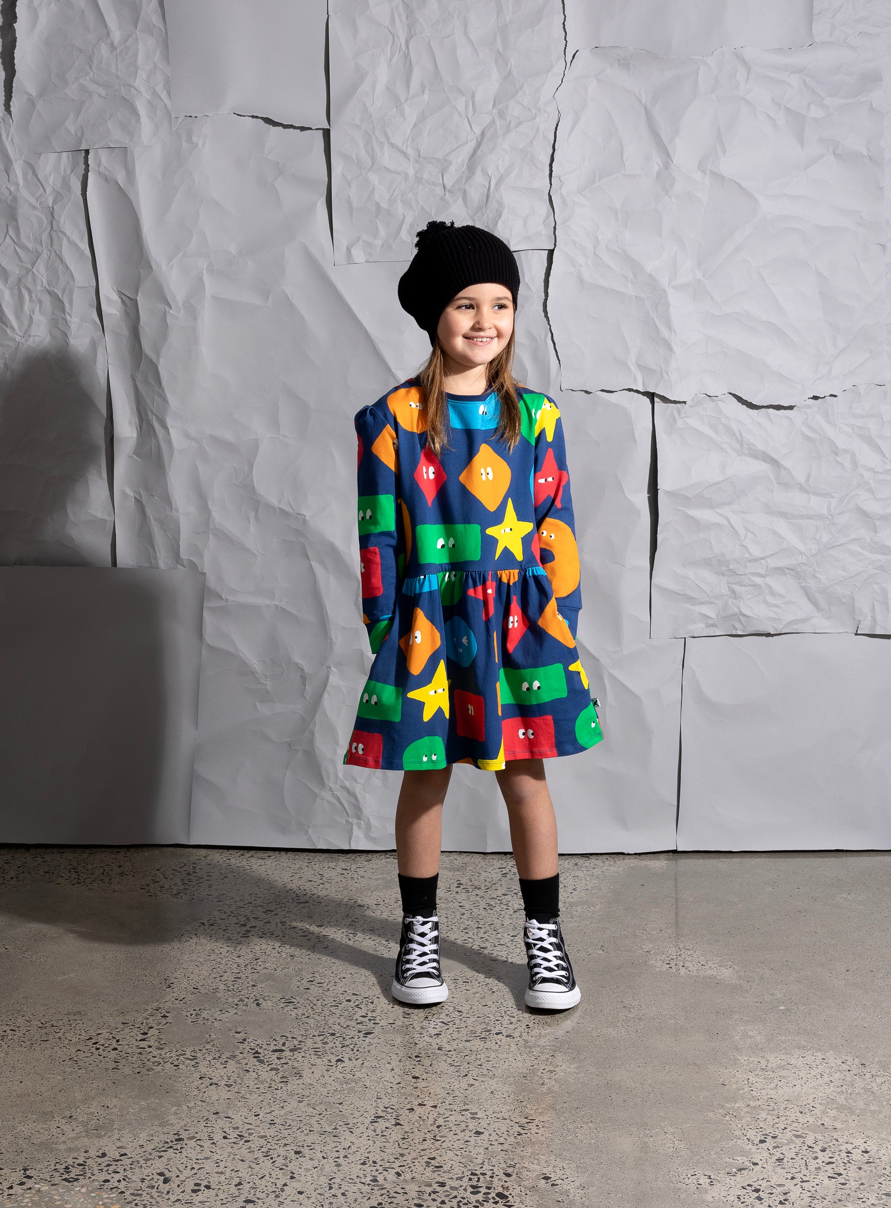 Minti - Shape Party Dress / Navy