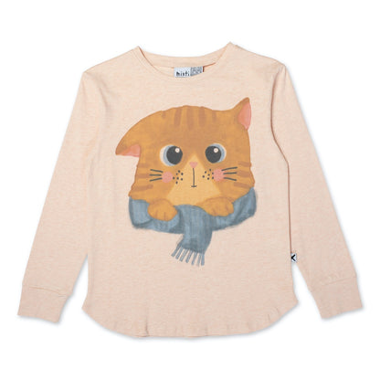 Minti - Cosy Cat Tee / Apricot Marle