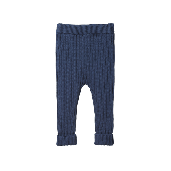 Nature Baby - Lou Pants Cotton Knit / Vintage Indigo