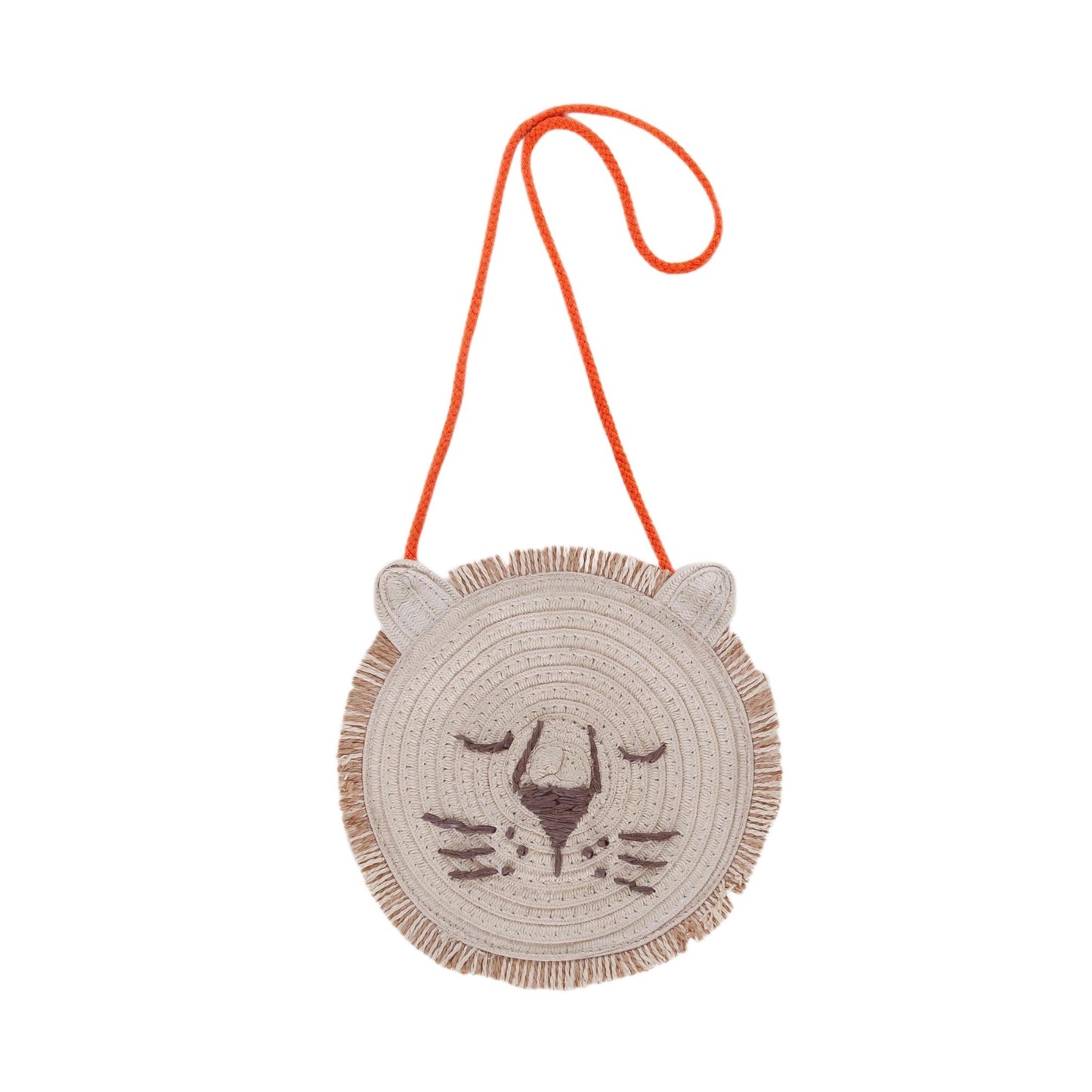 Acorn - Lion Straw Bag