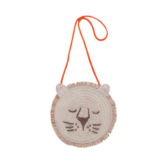 Acorn - Lion Straw Bag