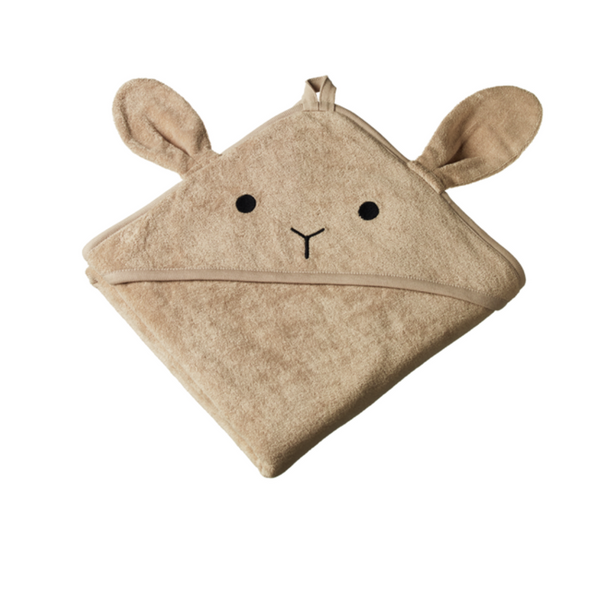 Nature Baby - Bunny Hooded Towel / Nougat