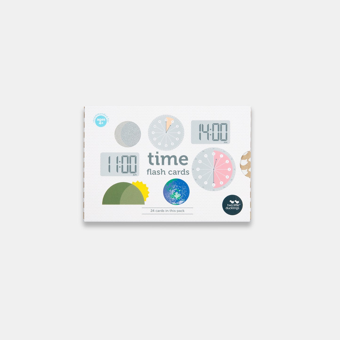 Two Little Ducklings - Time Flash Cards