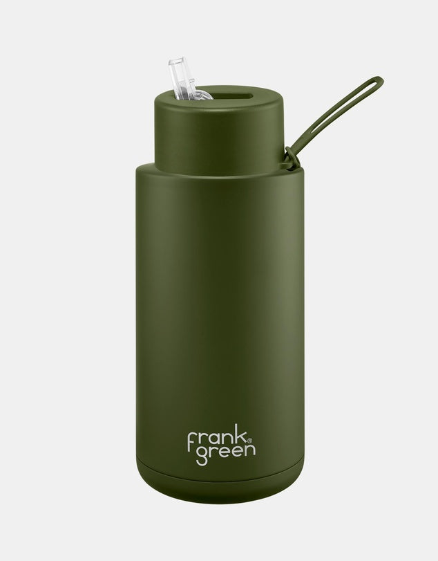 Frank Green - Ceramic Reusable Bottle (Straw) / 34oz