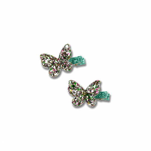 Milk & Soda - Sparkle Mini Butterfly Hair Clip / Assorted