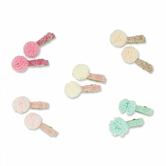 Milk & Soda - Mini Pom Pom Hair Clip / Assorted